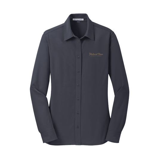 Dinner and Tournament Women's Dress Shirt - Grey